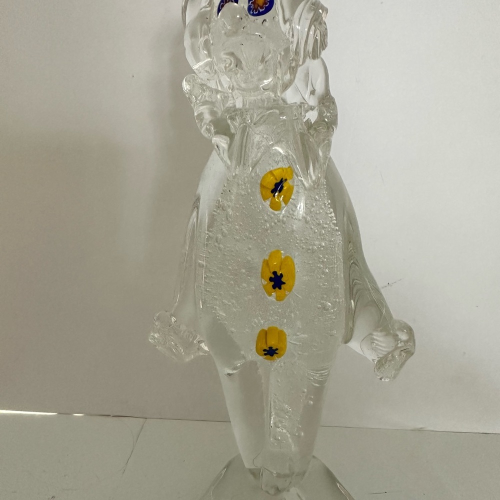 *******PRICE DROP******Solid Glass clown figure. He is a good size and weight.